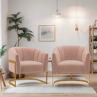 Kit 2 Poltronas Decorativas Sala De Estar Recepção Mavie Base