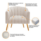 Kit 2 Poltronas Decorativas Sala De Estar Recepção Senna Linh