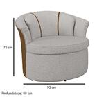 Kit 2 Poltronas Decorativas Sala De Estar Redonda Rubia M22 L