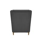 Kit 2 Poltronas Decorativas Tila Suede Cinza Grafite