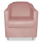Kit 2 Poltronas Decorativas Tilla Suede Rose Gold Sts Móveis