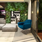 Kit 2 Poltronas Decorativas Versalhes Pés Champagne Giratório