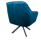 Kit 2 Poltronas Decorativas Versalhes Pés Grafite Giratório V