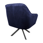 Kit 2 Poltronas Decorativas Versalhes Pés Grafite Giratório V