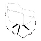 Kit 2 Poltronas Decorativas Versalhes Pés Grafite Giratório V