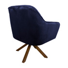 Kit 2 Poltronas Decorativas Versalhes Pés Madeira Giratório V