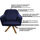 Kit 2 Poltronas Decorativas Versalhes Pés Madeira Giratório V