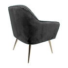 Kit 2 Poltronas Decorativas Versalhes Pés Palito Gold Veludo