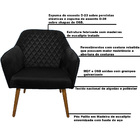 Kit 2 Poltronas Decorativas Versalhes Pés Palito Madeira Velu