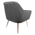 Kit 2 Poltronas Decorativas Versalhes Pés Palito Rosê Gold Ve