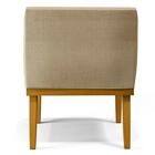 Kit 2 Poltronas Decorativas Vitória W01 Linho Bege Escuro - M