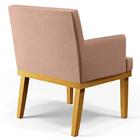 Kit 2 Poltronas Decorativas Vitória W01 Linho Rosê - Mpozenato