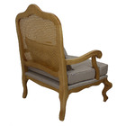 Kit 2 Poltronas Decorativas Vivian Verniz Mel E Linho Bege Es