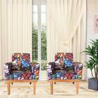 Kit 2 Poltronas Drake Pés Palito Estampa Britto Bnn Decor
