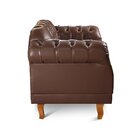 Kit 2 Poltronas Duque Chesterfield Marrom