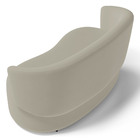 Kit 2 Poltronas E 1 Namoradeira Aisha Orgânica Suede Bege - D