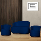 Kit 2 Poltronas E 1 Namoradeira Decorativa Orgânica Beatriz V