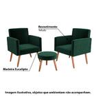Kit 2 Poltronas E 1 Puff Flórida - Verde