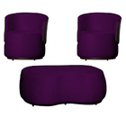 Kit 2 Poltronas E 1 Puff Grande Design Orgânico Beatriz Velud