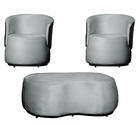 Kit 2 Poltronas E 1 Puff Grande Estilo Orgânico Beatriz Velud