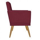 Kit 2 Poltronas E Puff Redondo Maria Capitonê Pé Palito Suede