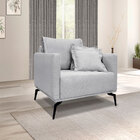 Kit 2 Poltronas E Sofá Living 2 Lugares 1 60m Sirius Linho Ci