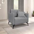 Kit 2 Poltronas E Sofá Living 2 Lugares 1 60m Sirius Linho Gr