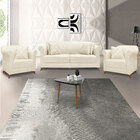 Kit 2 Poltronas E Sofá Living 2 Lugares 1 60m Vênus Linho Pés