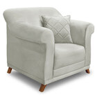 Kit 2 Poltronas E Sofá Living 2 Lugares 1 60m Vênus Veludo Pé