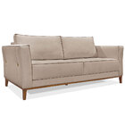 Kit 2 Poltronas E Sofá Living 2 Lugares 1 70m Vega Linho Arei