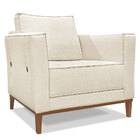 Kit 2 Poltronas E Sofá Living 2 Lugares 1 70m Vega Linho Natu