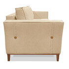 Kit 2 Poltronas E Sofá Living 2 Lugares 1 70m Vega Linho Pés