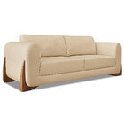 Kit 2 Poltronas E Sofá Living 2 Lugares 1 80m Lottus Linho Pé