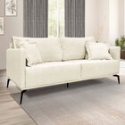 Kit 2 Poltronas E Sofá Living 2 Lugares 1 80m Sirius Linho Pé