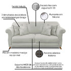 Kit 2 Poltronas E Sofá Living 2 Lugares 1 80m Vênus Veludo Pé