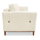 Kit 2 Poltronas E Sofá Living 2 Lugares 1 90m Vega Linho Pés