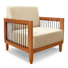 Kit 2 Poltronas E Sofá Living 2 Lugares Marilia 1 60m Linho B