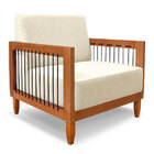 Kit 2 Poltronas E Sofá Living 2 Lugares Marilia 1 60m Linho B