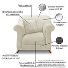 Kit 2 Poltronas E Sofá Living 3 Lugares 2 00m Vênus Veludo Be