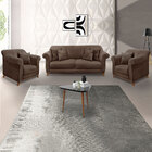 Kit 2 Poltronas E Sofá Living 3 Lugares 2 00m Vênus Veludo Ma