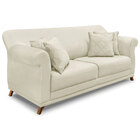 Kit 2 Poltronas E Sofá Living 3 Lugares 2 00m Vênus Veludo Pé