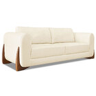 Kit 2 Poltronas E Sofá Living 3 Lugares 2 20m Lottus Linho Be