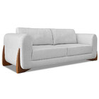 Kit 2 Poltronas E Sofá Living 3 Lugares 2 20m Lottus Linho Ci