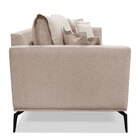 Kit 2 Poltronas E Sofá Living 3 Lugares 2 20m Sirius Linho Pé