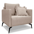 Kit 2 Poltronas E Sofá Living 3 Lugares 2 20m Sirius Linho Pé