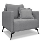 Kit 2 Poltronas E Sofá Living 3 Lugares 2 20m Sirius Linho Pé