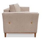 Kit 2 Poltronas E Sofá Living 3 Lugares 2 30m Vega Linho Arei