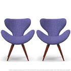 Kit 2 Poltronas Egg Colmeia Rosa E Lilás Cadeira Decorativa C