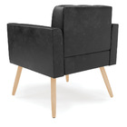 Kit 2 Poltronas Elisa Corano Pés Palito Natural D03 - D'rossi