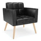 Kit 2 Poltronas Elisa Corano Pés Palito Natural D03 - D'rossi